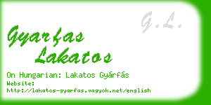 gyarfas lakatos business card